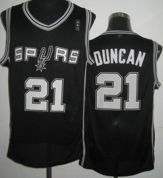 San Antonio Spurs 21 Tim Duncan Black Revolution 30 NBA Jerseys Cheap