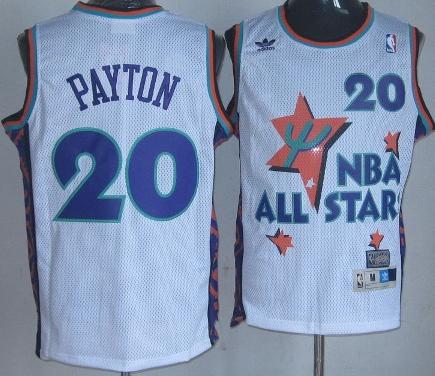 Seattle SuperSonics 20 Gary Payton White 94-95 All Star NBA Jerseys Cheap