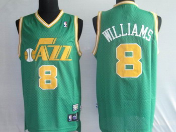 Utah Jazz 8 Deron Williams Green Swingman Jerseys Cheap