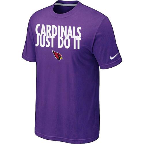 Nike Arizona Cardinals Just Do It Purple NFL T-Shirt Cheap