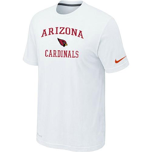 Arizona Cardinals Heart & Soul T-Shirt White Cheap