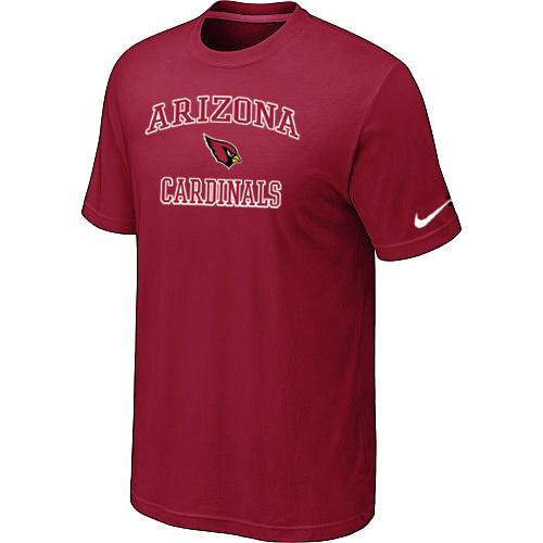 Arizona Cardinals Heart & Soul T-Shirt Red Cheap