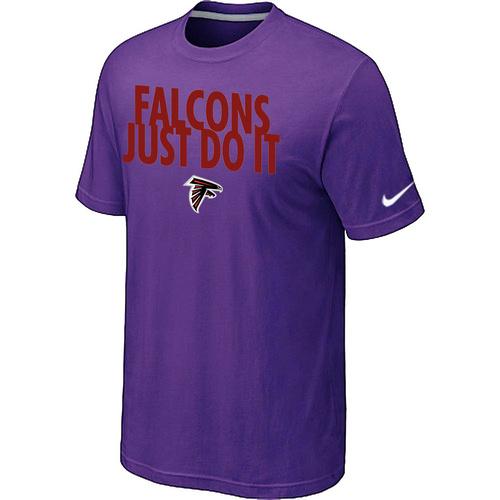 Nike Atlanta Falcons Just Do It Purple NFL T-Shirt Cheap