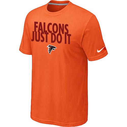 Nike Atlanta Falcons Just Do It Orange NFL T-Shirt Cheap
