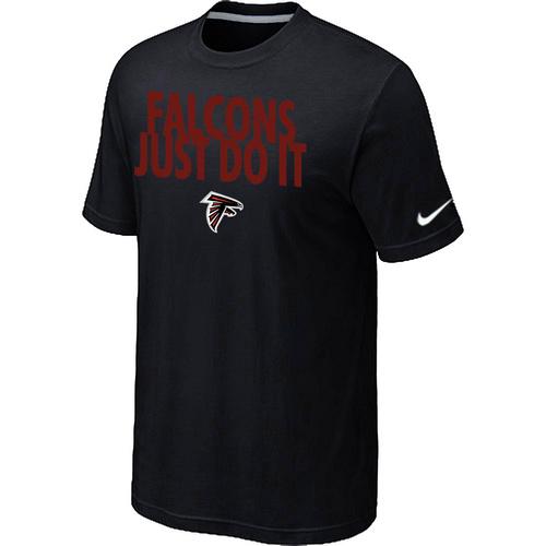 Nike Atlanta Falcons Just Do It Black NFL T-Shirt Cheap