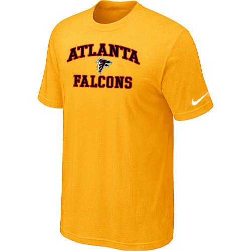 Atlanta Falcons Heart & Soull T-Shirt Yellow Cheap