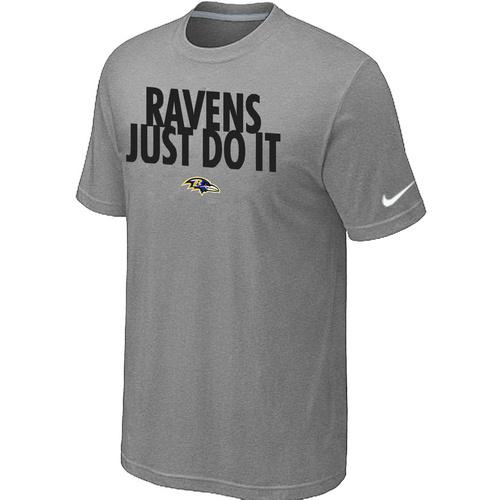 Nike Baltimore Ravens Just Do It L.Grey NFL T-Shirt Cheap