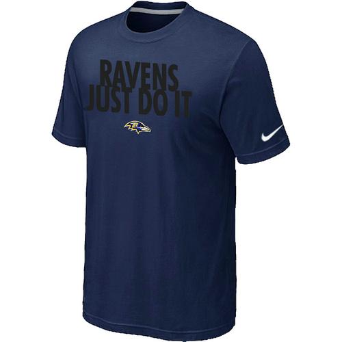 Nike Baltimore Ravens Just Do It D.Blue NFL T-Shirt Cheap