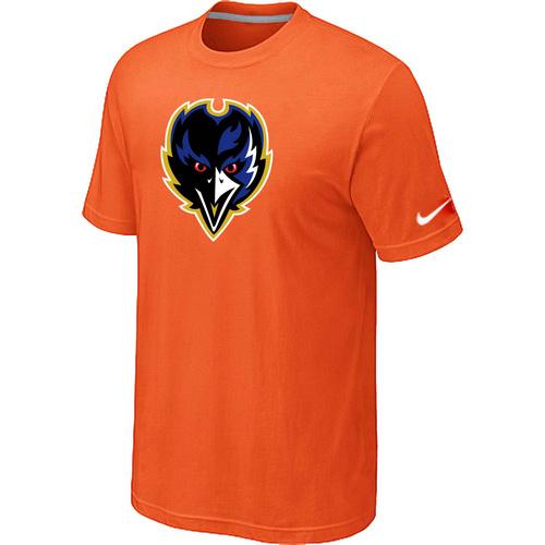 Nike Baltimore Ravens Tean Logo Orange NFL T-Shirt Cheap