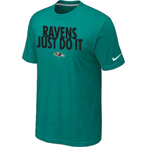 Nike Baltimore Ravens Just Do It Green NFL T-Shirt Cheap
