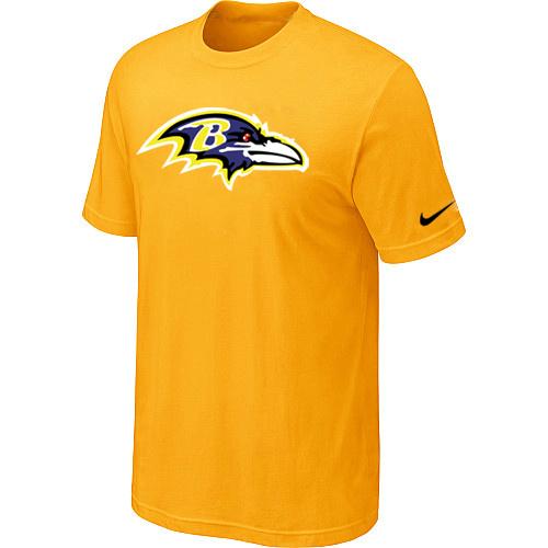 Baltimore Ravens Sideline Legend Authentic Logo Dri-FIT T-Shirt Yellow Cheap