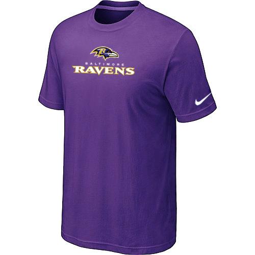 Nike Baltimore Ravens Authentic Logo T-Shirt purple Cheap