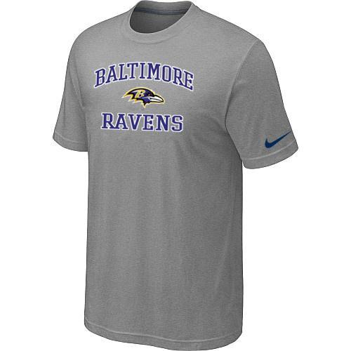 Baltimore Ravens Heart & Soull Light grey T-Shirt Cheap
