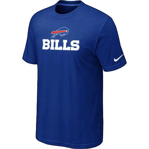 Nike Buffalo Bills Authentic Logo Blue NFL T-Shirt Cheap