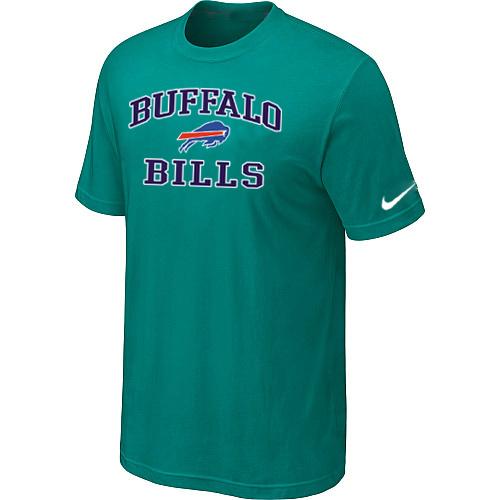 Buffalo Bills Heart & Soul Green T-Shirt Cheap
