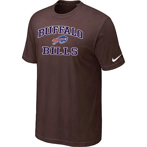 Buffalo Bills Heart & Soul Brown T-Shirt Cheap