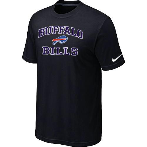 Buffalo Bills Heart & Soul Black T-Shirt Cheap