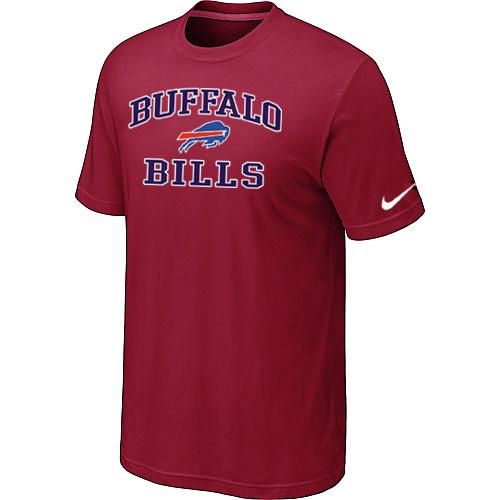 Buffalo Bills Heart & Soul Red T-Shirt Cheap
