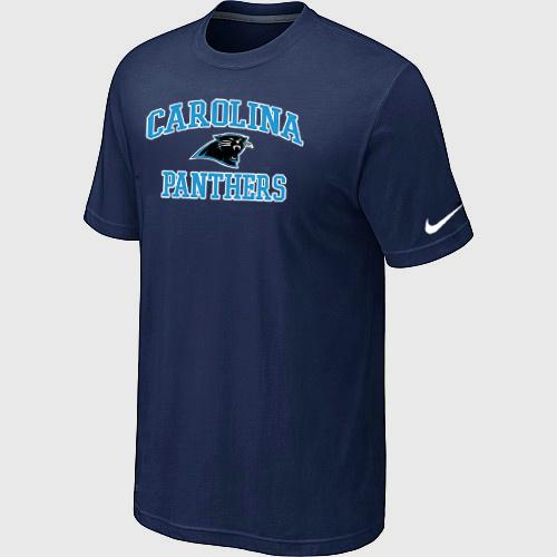 Carolina Panthers Heart & Soul D.Blue T-Shirt Cheap