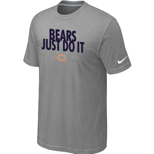 Nike Chicago Bears Just Do It L.Grey NFL T-Shirt Cheap