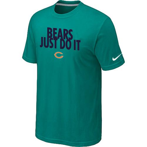Nike Chicago Bears Just Do It Green NFL T-Shirt Cheap