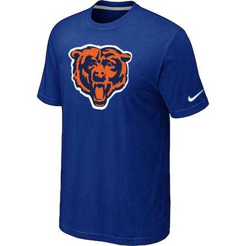 Nike Chicago Bears Blue Tean Logo NFL T-Shirt Cheap