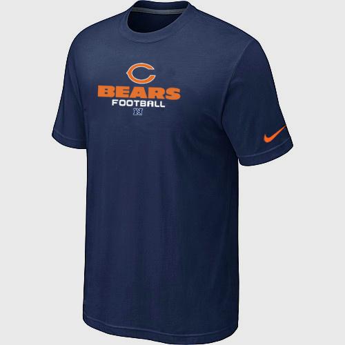 Nike Chicago Bears Sideline Legend Authentic Font logo T-Shirt blue Cheap
