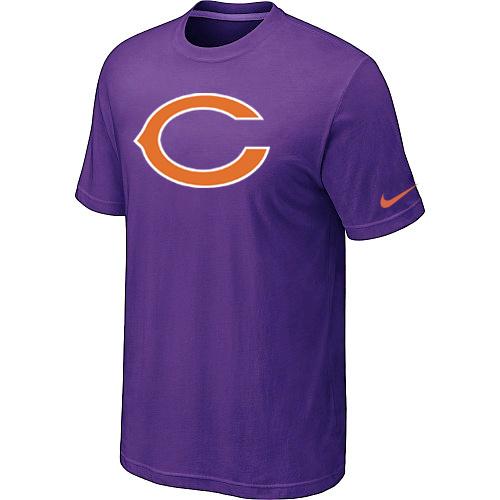 Chicago Bears Sideline Legend Authentic Logo Dri-FIT T-Shirt Purple Cheap