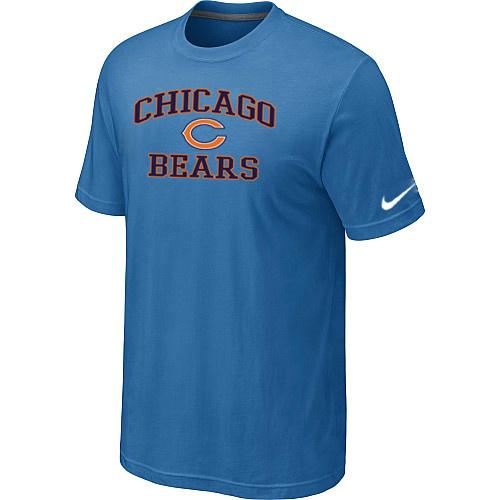 Chicago Bears Heart & Soul light Blue T-Shirt Cheap