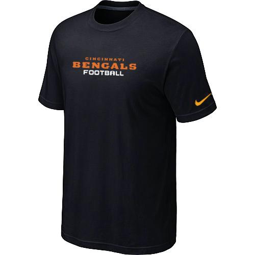Nike Cincinnati Bengals Sideline Legend Authentic Font Dri-FIT BLACK NFL T-Shirt Cheap