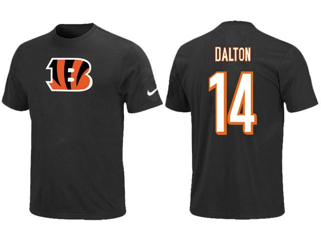 Nike Cincinnati Bengals Andy Dalton Name & Number Black NFL T-Shirt Cheap