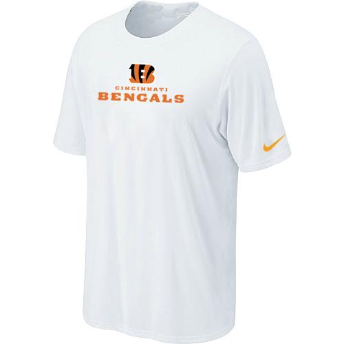 Nike Cincinnati Bengals Authentic Logo - White NFL T-Shirt Cheap