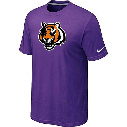 Nike Cincinnati Bengals Tean Logo Purple NFL T-Shirt Cheap