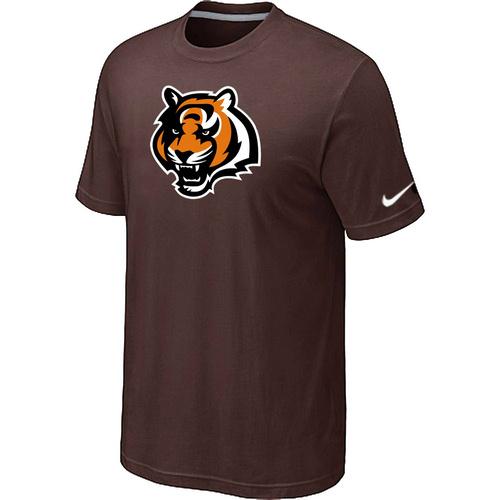 Nike Cincinnati Bengals Tean Logo Brown NFL T-Shirt Cheap