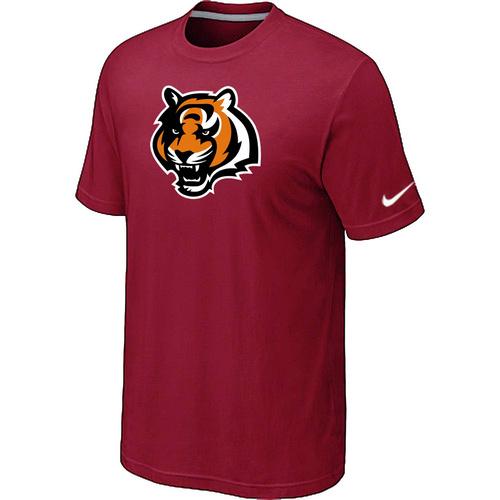 Nike Cincinnati Bengals Tean Logo Red NFL T-Shirt Cheap