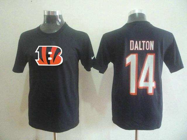 Cincinnati Bengals 14 Andy Dalton Name & Number T-Shirt Cheap