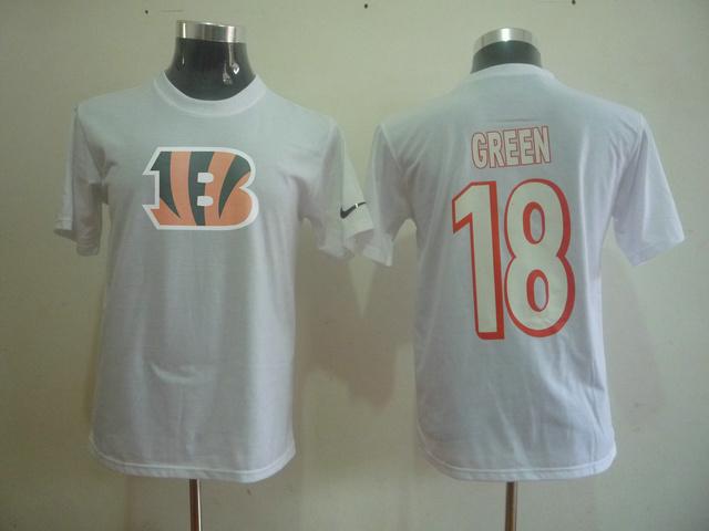 Cincinnati Bengals 18 A.J. Green Name & Number T-Shirt Cheap
