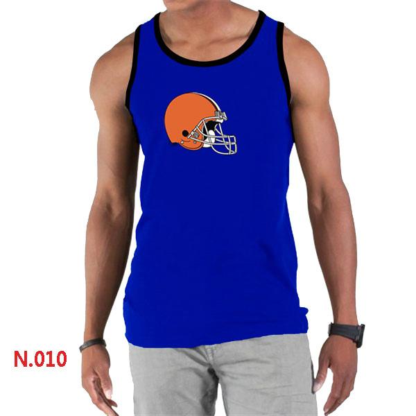 Nike NFL Cleveland Browns Sideline Legend Authentic Logo men Tank Top Blue Cheap