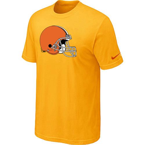 Cleveland Browns Sideline Legend Authentic Logo Dri-FIT T-Shirt Yellow Cheap