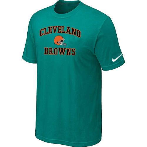 Cleveland Browns Heart & Soul Green T-Shirt Cheap