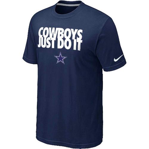 Nike Dallas cowboys Just Do It D.Blue NFL T-Shirt Cheap