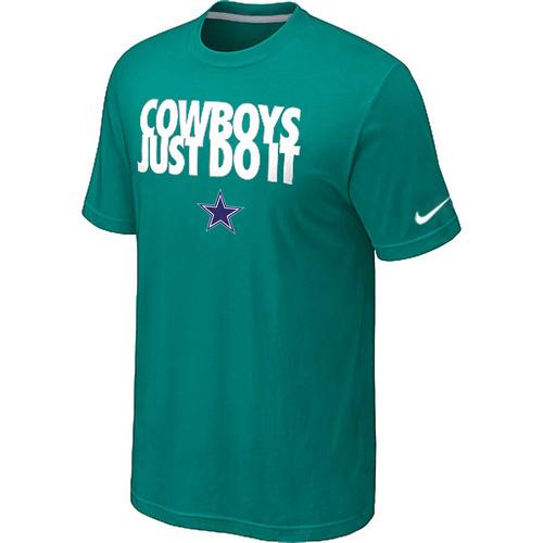 Nike Dallas cowboys Just Do It Green NFL T-Shirt Cheap