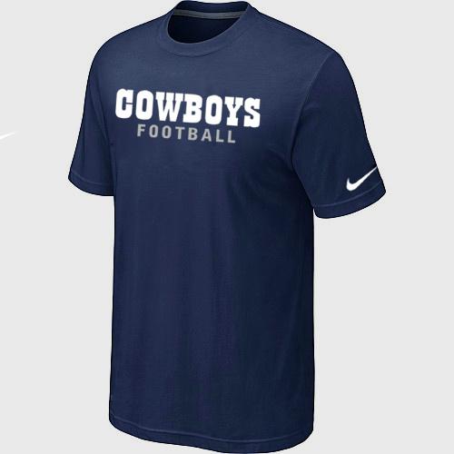 Nike NFL Dallas Cowboys Sideline Legend Authentic Font T Shirt Dk.Blue Cheap