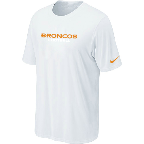 Nike Denver Broncos Sideline Legend Authentic Font Dri-FIT White NFL T-Shirt Cheap