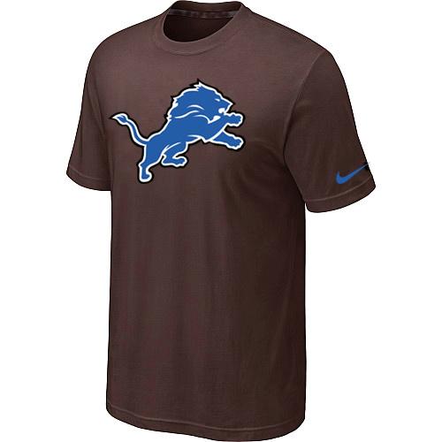 Detroit Lions Sideline Legend Authentic Logo Dri-FIT T-Shirt Brown Cheap