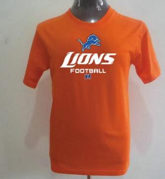 Detroit Lions Big & Tall Critical Victory T-Shirt Orange Cheap