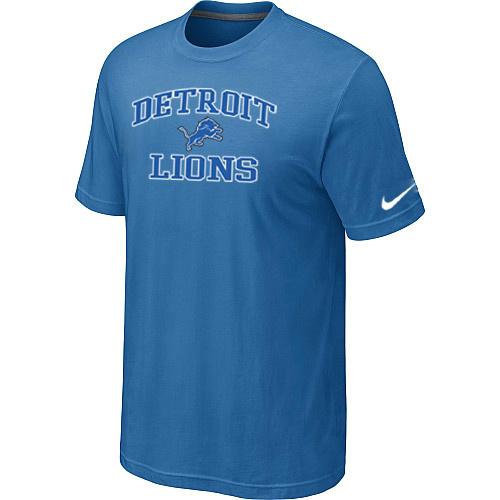 Detroit Lions Heart & Soul light Blue T-Shirt Cheap