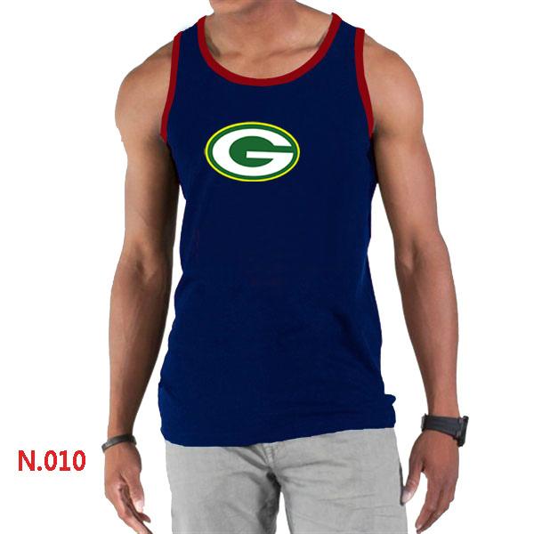 Nike NFL Green Bay Packers Sideline Legend Authentic Logo men Tank Top D.Blue Cheap