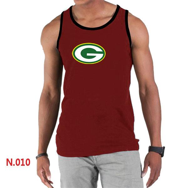 Nike NFL Green Bay Packers Sideline Legend Authentic Logo men Tank Top Red Cheap