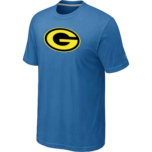 Nike Green Bay Packers Neon Logo Charcoal light Blue NFL T-Shirt Cheap